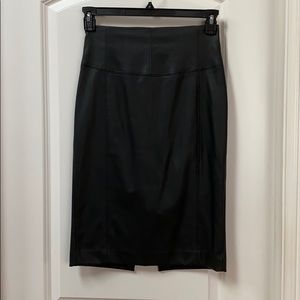 Faux Leather Pencil Skirt